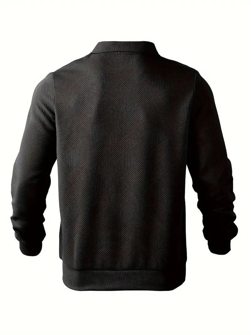 Oscar™ | Vintage-inspirierter Zip-Pullover mit Geometrischem Design